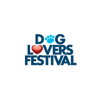 Dog Lovers Festival logo – event appearance with Angus and Layla